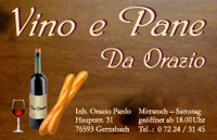 Visitenkarte Vino e Pane