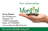 Visitenkarte Forst- und Gartenpflege